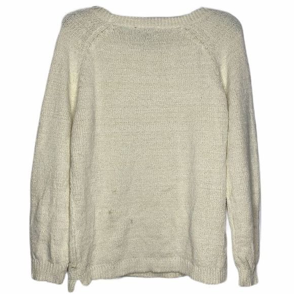 NWOT‎ Eddie Bauer Womens Sweater Size Large Cream - Picture 4 of 4